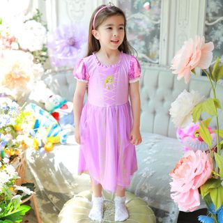 Đầm mặc nhà Rapunzel cao cấp cho bé