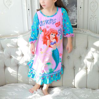 Váy mặc nhà Ariel tay dài cho bé