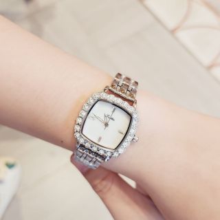 Đồng hồ Nữ SCOTTIE 9352 kim loại thiết kế mặt vuông đính đá