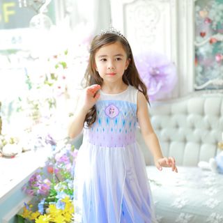 Váy mặc nhà công chúa Elsa cao cấp cho bé