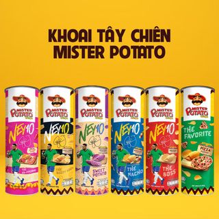 Khoai tây chiên Mister Potato x Neymar vị nướng 100g nhập khẩu Malaysia An Gia Sweets Snacks