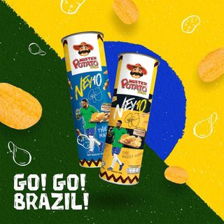 Khoai tây chiên Mister Potato x Neymar vị nướng 100g nhập khẩu Malaysia An Gia Sweets Snacks