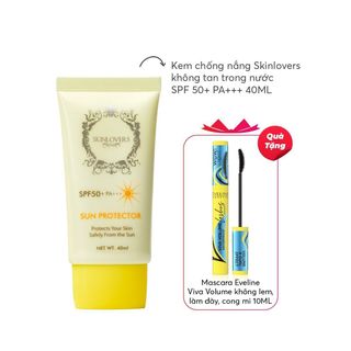 [ Mua 6 tặng 1] Kem chống nắng Skinlovers không tan trong nước SPF 50+ PA+++ 40ML