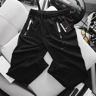 Quần jogger nam Nice thun poly 2 da xịn dày mát, trơn láng, co giãn 4c thoải mái