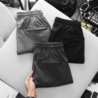 Quần jogger nam Nice thun poly 2 da xịn dày mát, trơn láng, co giãn 4c thoải mái