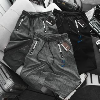 Quần jogger nam Nice thun poly 2 da xịn dày mát, trơn láng, co giãn 4c thoải mái