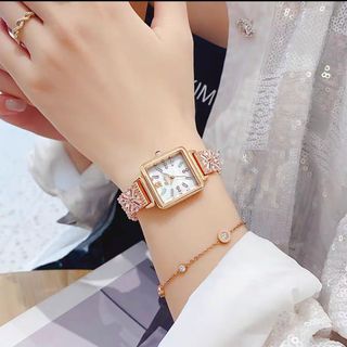 Đồng hồ chính hãng SCOTTIE 9516 bạc mặt vuông dành cho các quý cô