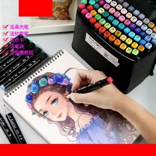 BỘ TÔ MÀU DẠ QUANG 48 CÂY KÈM TÚI