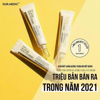 Kem Giảm Thâm Mắt Xoá Mờ Nếp Nhăn SURMEDIC Perfection 100tm All In One Facial Eye Cream 35ml
