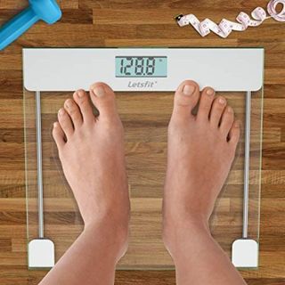 Cân điện tử Letsfit - mặt kính cường lực ( Đức )