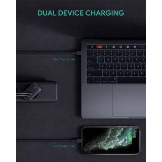 Củ Sạc Nhanh 65W Aukey PA-B4 Omnia Duo 2 Cổng PD Type-C