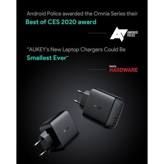Củ Sạc Nhanh 65W Aukey PA-B4 Omnia Duo 2 Cổng PD Type-C
