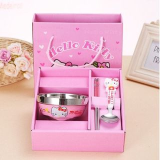 Bộ chén muỗng nĩa Doremon - Kitty
