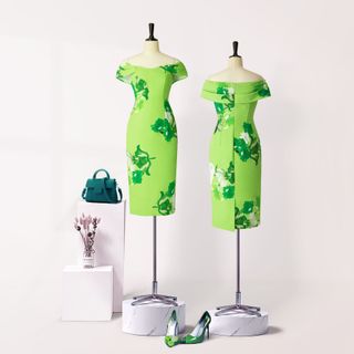 Đầm Katosa Trễ Vai In Họa Tiết-KTS231004
