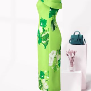 Đầm Katosa Trễ Vai In Họa Tiết-KTS231004