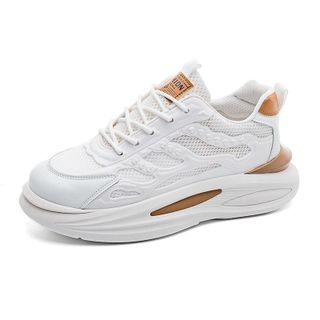 Giầy Thể Thao Sneaker Nam Tăng Chiều Cao, Giày Nam Phối Vải Thoáng Cá Tính