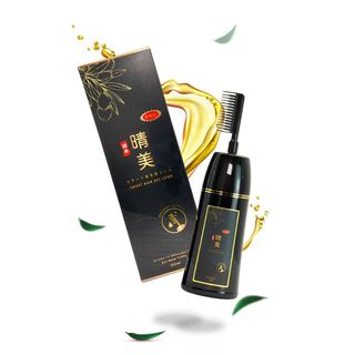 Dầu Gội Nhuộm Tóc, Dầu Gội Phủ Bạc Komi Nhật Bản Dạng Lược Chai 350ml Nhiều Màu Lựa Chọn - Hàng Nội Địa Nhật