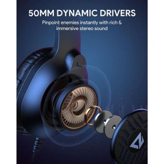 Tai Nghe Chụp đầu Có Dây HEAPHONE RGB AUKEY GHX1 Gaming Led Có Mic Cho PC