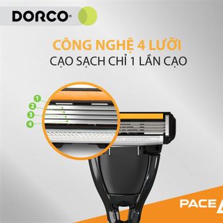 Dao cạo râu 4 lưỡi DORCO PACE 4