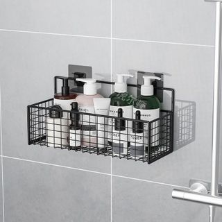 Kệ Để Đồ Nhà Tắm Hình Chữ Nhật，Kệ Kim Loại Dán Tường Cao Cấp Không Rỉ Siêu Chắc