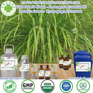 Tinh dầu Sả Chanh Lemongrass essential oil giúp khử mùi, thơm phòng - 50ml