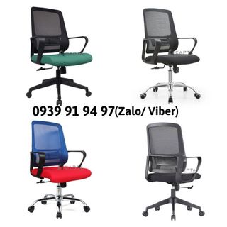 Ghế văn phòng cho nhân viên lưng lưới nệm vải hiện đại nhiều màu CE4538-M Nội thất CAPTA HCM giá sỉ