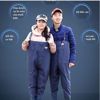 Ủng yếm liền quần lội nước hai lớp