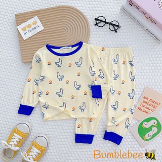 Bộ thun lạnh phối kẻ cho bé