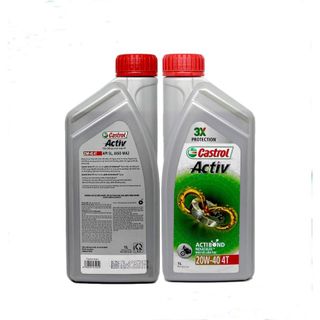 Nhớt xe số cao cấp Castrol Activ 4T 20w40 800ml 1000ml giá rẻ
