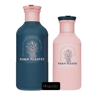Vỏ Bình Dầu Gội, Sữa Tắm, Dưỡng Thể Nhựa PE Nút Nhấn hoạ tiết Sọc 300ml-500ml ( Vỏ Bình In LoGo Theo Yêu Cầu) Hàng, Giá Tận xưởng.