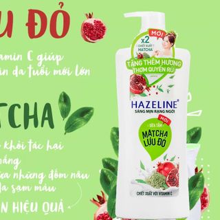 Hazeline ST Matcha Lựu Đỏ 900ml