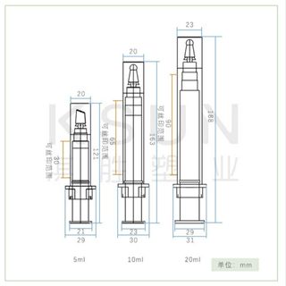 Vỏ Ống Tiêm Mỹ Phẩm, ỐNg Tiêm Serum , mắt, Dưỡng Môi Đầu Dẹp, Nhựa PP 5ml-10ml-20ml ( Vỏ Ống Mỹ Phẩm In LoGO Theo Yêu Cầu) Hàng, Giá Tận Xưởng.