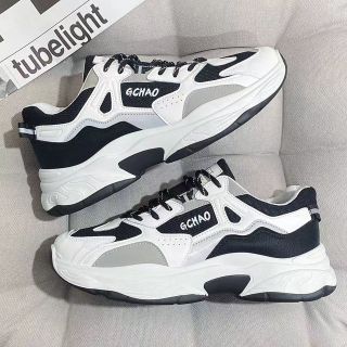 Giày Sneaker Nam Thể Thao GChao Viền Phản Quang phong cách hiện đại, tăng chiều cao nổi bật