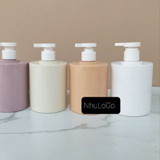 PET Vỏ Bình Sữa Tắm, Vỏ Chai Dầu Gội Vòi Nhấn from Góc 500ml ( Vỏ Bình In LoGo theo Yêu Cầu) Hàng Giá Tận Xưởng
