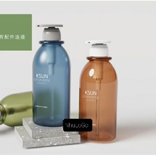 PET Vỏ Chai Mỹ Phẩm Dầu Gội, Sữa Tắm Vòi Nhấn Tròn From Bình Tròn Cao Trong Đục Dể Thương 500ml ( Vỏ bình In loGo Theo Yêu Cầu ) Hàng, Giá Tận xưởng.