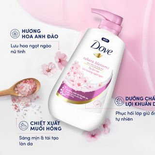 Dove Sữa Tắm Hương Hoa Ngọt Ngào 500g (Hồng)