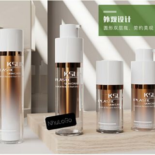 Vỏ Chai 2 Lớp Nhựa AS&PP Mỹ Phẩm Vòi Nhấn Cực Sang 15ml-30ml-50ml ( Vỏ Chai 2 Lớp In LoGo Theo Yêu Cầu) Hàng, Giá tận Xưởng.