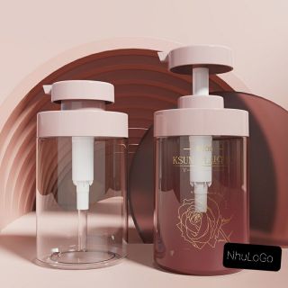 PET Vỏ Bình Dầu Gội, Bình Sữa Tắm, Dưỡng Thể, Vỏ Bình Mỹ Phẩm Nắp Nhấn From Nét 450ml ( Vỏ Bình In LoGo Theo Yêu Cầu ) Hàng, Giá Tận Xưởng.