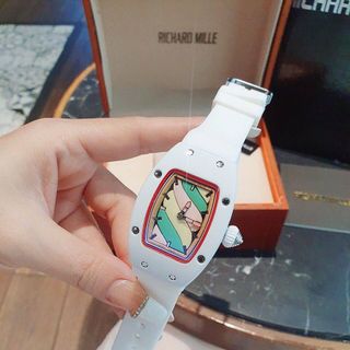ĐỒNG HỒ NỮ TRUNG CẤP RI.CHA MILER KẸO TRẮNG