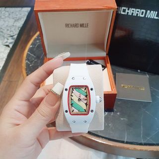 ĐỒNG HỒ NỮ TRUNG CẤP RI.CHA MILER KẸO TRẮNG