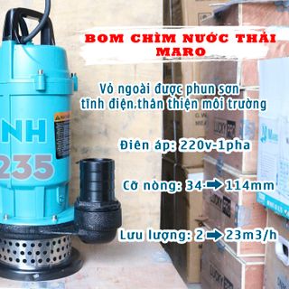 MÁY BƠM CHÌM NƯỚC THẢI MARO MR6-10-0.37
