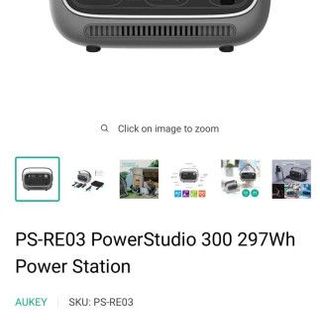 Trạm sạc di động hãng Aukey PS-RE03 P ( Đức) Power Studio 300 dung lượng 82.500mAh