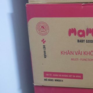 Khăn vải khô không dệt Mamamy, 180 tờ - thùng 18 hộp.