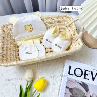 Set Mũ -bao tay chân Toom mã mới Hàn chất thun lạnh peptit cho bé - SuuHouse BaBy