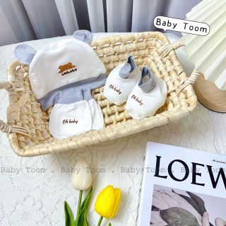 Set Mũ -bao tay chân Toom mã mới Hàn chất thun lạnh peptit cho bé - SuuHouse BaBy