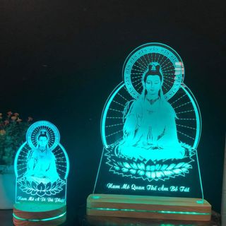 Đèn led 3D hình phật