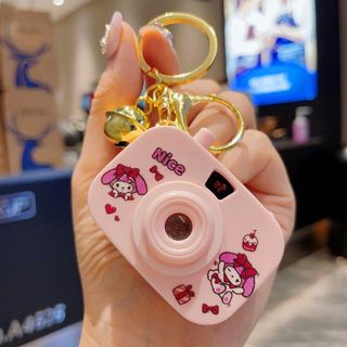 MÓC KHÓA MÁY ẢNH ĐÈN LED KÈM CHUÔNG