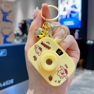 MÓC KHÓA MÁY ẢNH ĐÈN LED KÈM CHUÔNG