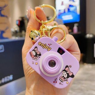 MÓC KHÓA MÁY ẢNH ĐÈN LED KÈM CHUÔNG