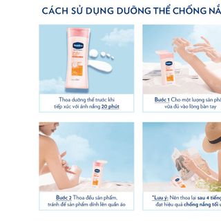 Vaseline Dưỡng Thể Sun+ 200ml